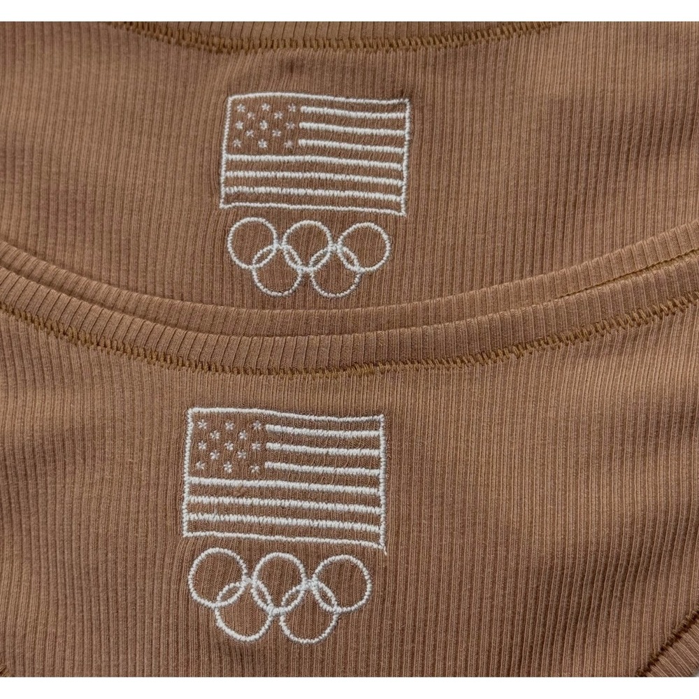 SKIMS Soft Lounge‎ Rib Dipped Thong Team USA Lot of 2 Sienna Medium - Picture 4 of 10